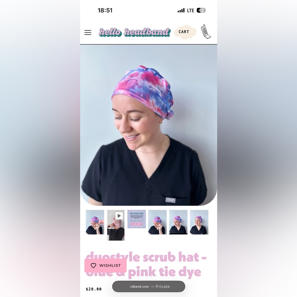 Scrub cap